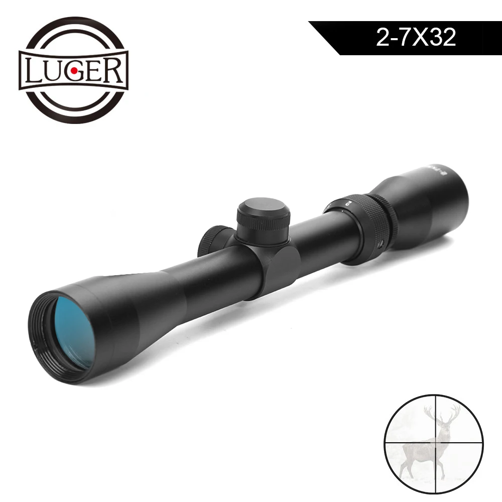 Оптический прицел LUGER 2 7X32 тактический с длинным глазом для охоты и