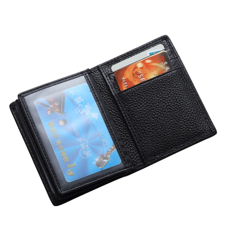 

fashion men leather credit card holder 2018 Manufacturer spot dermis driving license Kraft cover Kraft leather card package