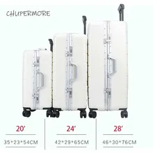 Сделано в Китае простой стиль Алюминий frame20/24 дюймов размер высокого качества прокатки багажа Спиннер брендовый Дорожный чемодан