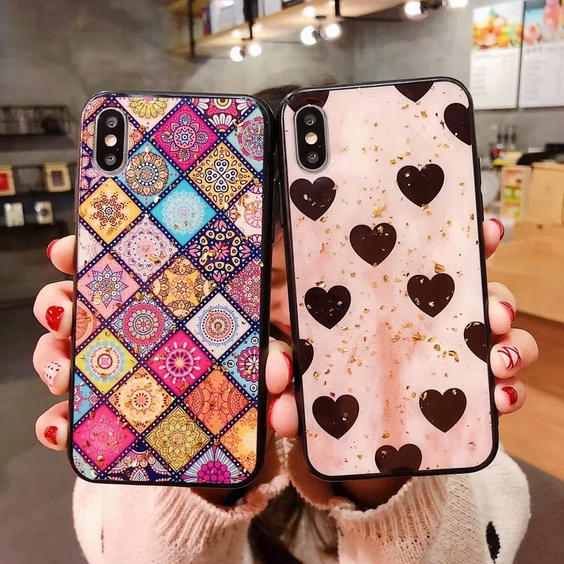 Эпоксидный Платиновый Роскошный чехол для iPhone X 6 XS 6S 7 8 XR MAX Ультратонкий Мягкий Plus