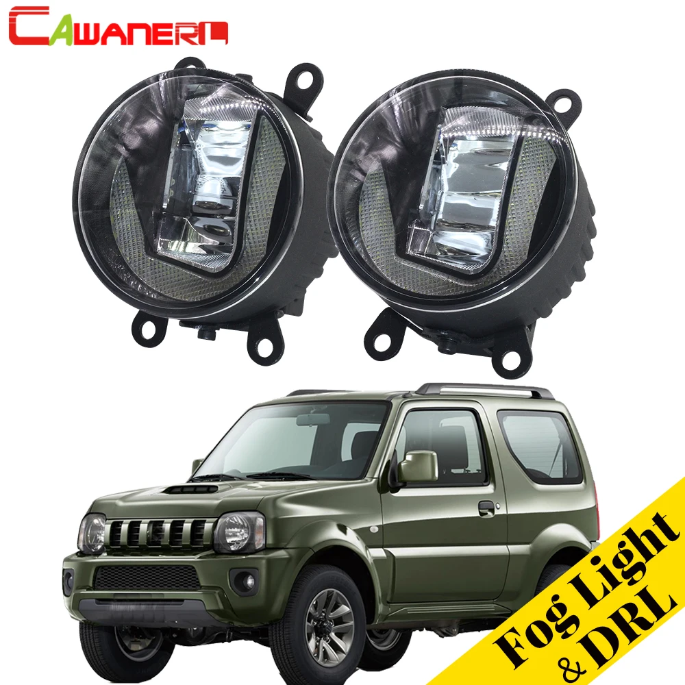 Cawanerl для Suzuki Jimny FJ закрытый внедорожник 1998- 2 шт. автомобильные аксессуары светодиодный противотуманный светильник DRL дневные ходовые огни