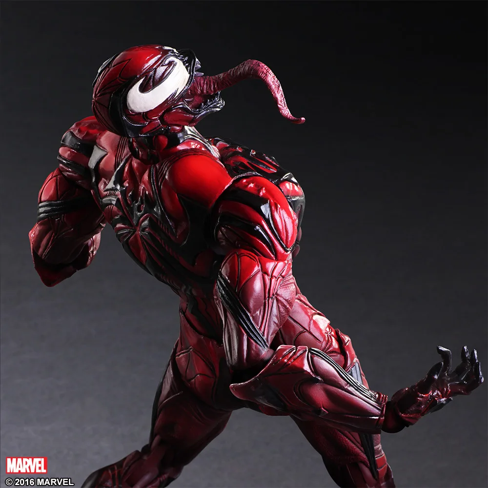 PLAY ARTS 27 см красный и синий Веном в Spiderman фигурка модель игрушки