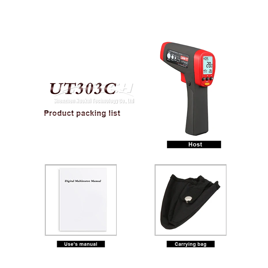UNI-T UT309A UT309C профессиональный лазерный инфракрасный термометр для измерения температуры UT303A UT303C UT303D UT305A UT305C ИК инфракрасный пистолет промышленного Температура
