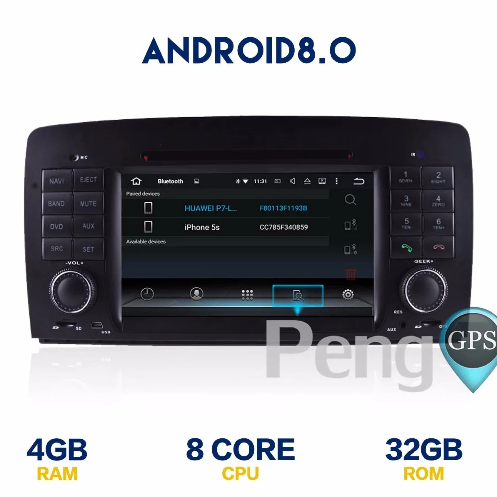 Best Octa Core 7 CD DVD Player 7 Inch 2 Din Stereo Android 8.0 Car Radio for Benz R W251 2006-2012 GPS Navigation Autoradio Headunit 5