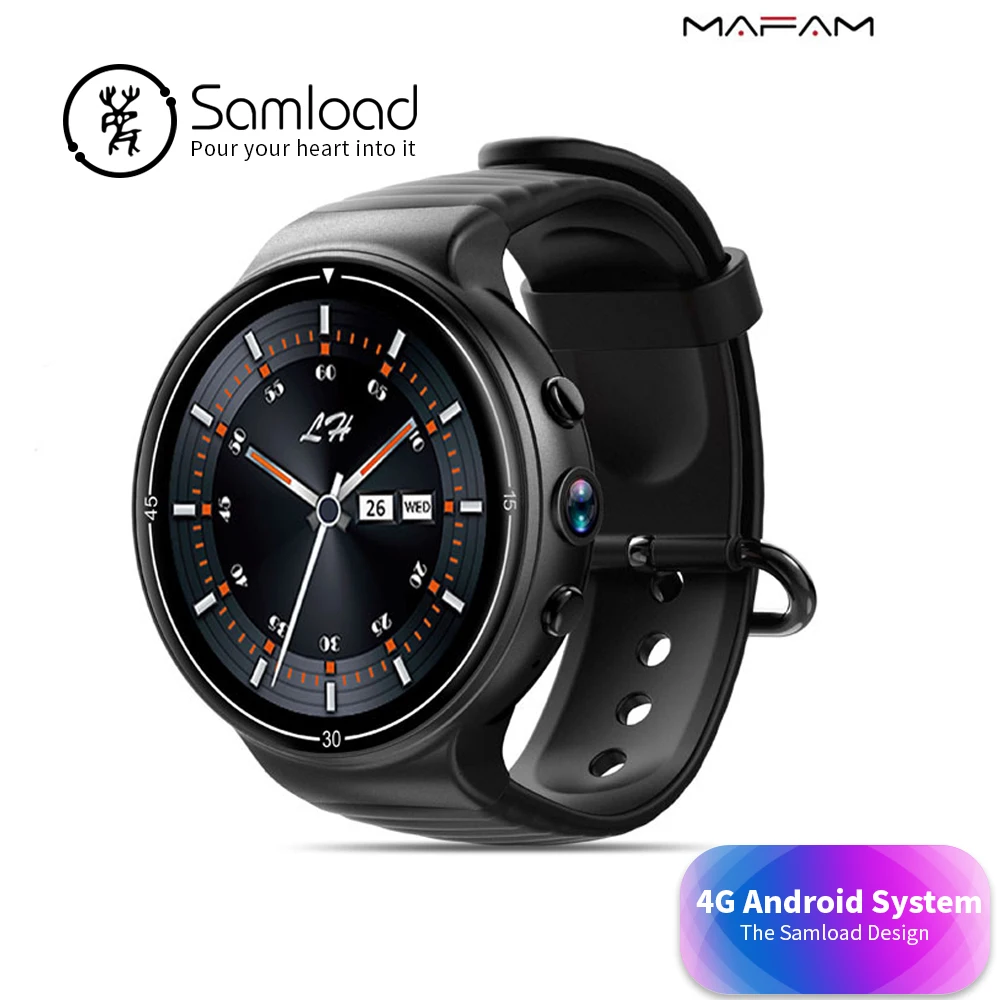 

Samload I8 Smart Watch Bluetooth Wristband Band Support 4G Network SiM Card Weather Dial Call For Apple iPhone Samsung Xiaomi