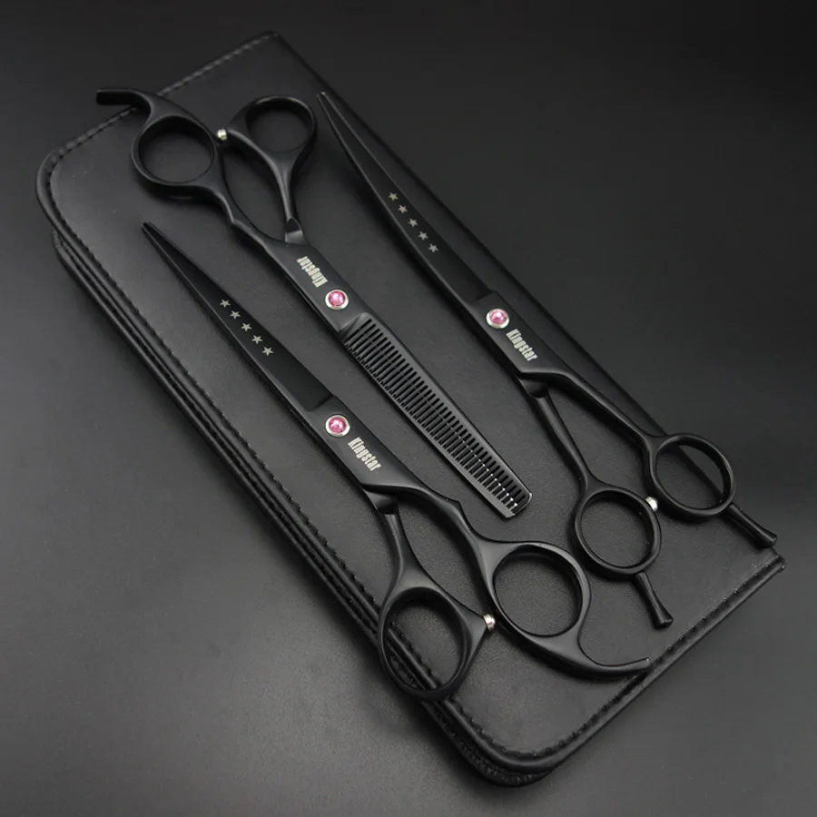 7 inch Professional Pet Grooming Scissors set,Straight & Thinning