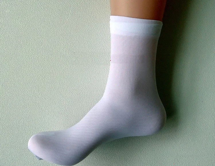 mens thin white cotton socks