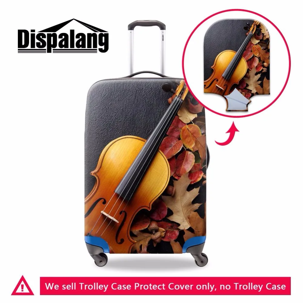 

Dispalang Violin Pattern Luggage Suitcase Trolley Case Protective Cover For 18-30 inch Trunk Case Waterproof Travel Accessories