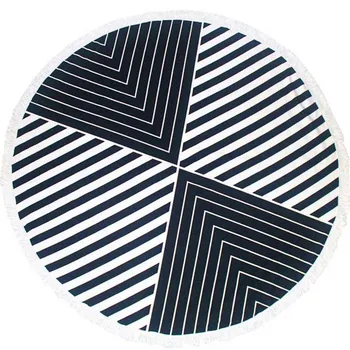 

150CM Summer Large Printed Round Beach Towels With Tassel Circle Beach Towel Serviette Bath Towel Free Shipping
