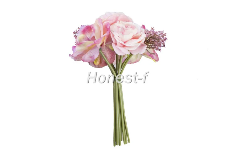 Hand Tie Artificial Peony Silk Flowers 
