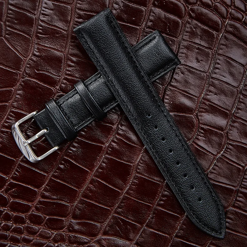 Модный кожаный ремешок с узором NAPA, водонепроницаемый кожаный ремешок для часов с пряжкой, ремешок для часов 12 мм, 14 мм, 16 мм, 18 мм, 20 мм, 22 мм, 24 мм