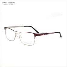 Модные дизайнерские металлические очки в оправе для близоруких оправы женские красные на серебряном стиле в стиле пэчворк очки 52JG31007-C1