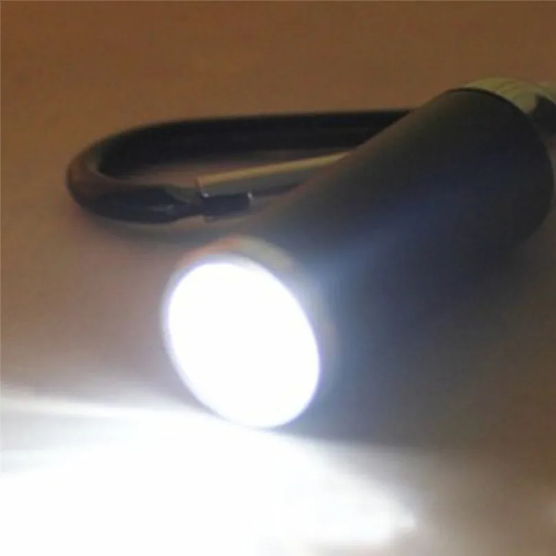 

Portable LED Flashlight Torch 1W Mini Pocket LED Flashlight Zoom Bycicle Light Use 3 AG13 Button Batteries #F30OT08