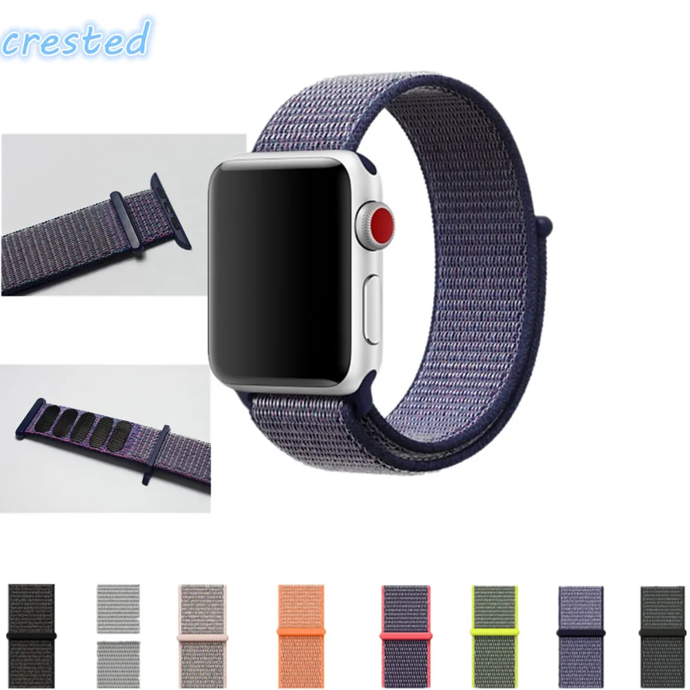 woven nylon sport loop strap for apple watch band 42mm/38 wrist braclet belt fabric-like nylon strap for iwatch series 3/2/1 apple-bands-series- : image woven nylon sport loop strap for apple watch band 42mm/38 wrist braclet belt fabric-like nylon strap for iwatch series 3/2/1 apple-bands-series-