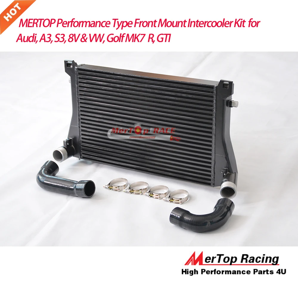 

MERTOP Upgrade 70mm inlet/outlet type intercooler kit for A3 S3 / Golf MK7 EA888 1.8T 2.0T TSI