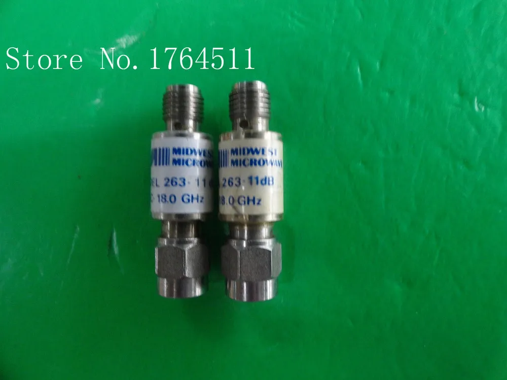

[BELLA] MIDWEST 263-11dB DC-18GHz 11dB 2W SMA coaxial fixed attenuator --2PCS/LOT