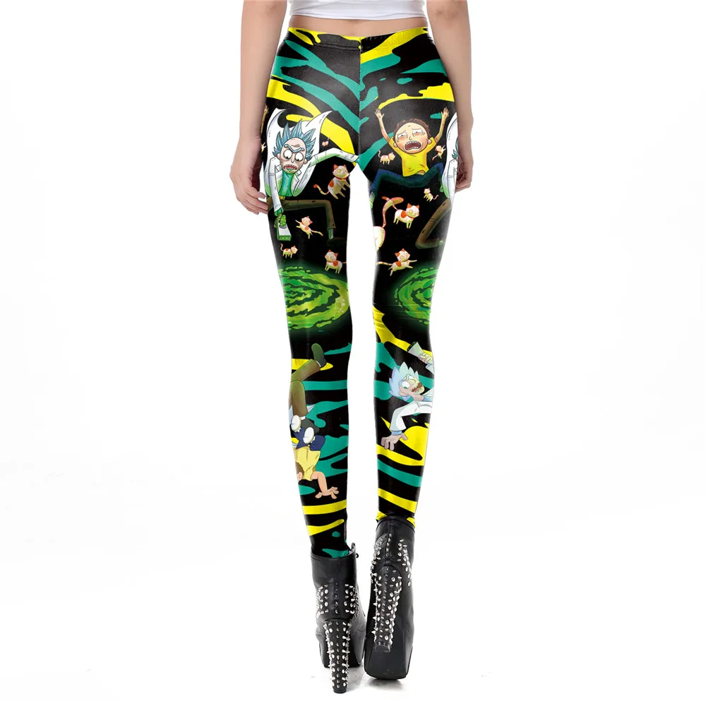 PLstar Cosmos Leggings Women Rick And Morty Plus Size Leggin Workout Cartoon Printed Fitness Legging PLstar Cosmos Leggings Women Rick And Morty Plus Size Leggin Workout Cartoon Printed Fitness Legging