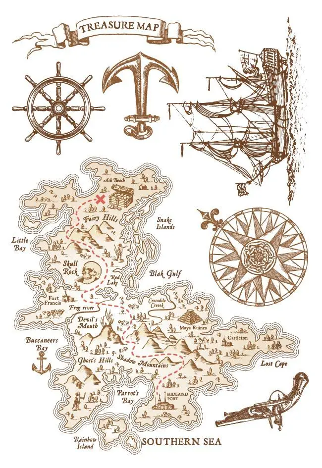 

KLJUYP Navigation map Clear Stamps Scrapbook Paper Craft Clear stamp scrapbooking 304