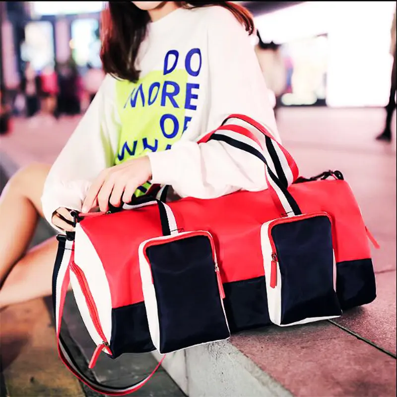 Large Gym Bags Waterproof Women Sport Bags With Compartment Nylon Outdoor Travel Bags Hand Luggage Girl Fitness Shoulder Bags Large Gym Bags Waterproof Women Sport Bags With Compartment Nylon Outdoor Travel Bags Hand Luggage Girl Fitness Shoulder Bags