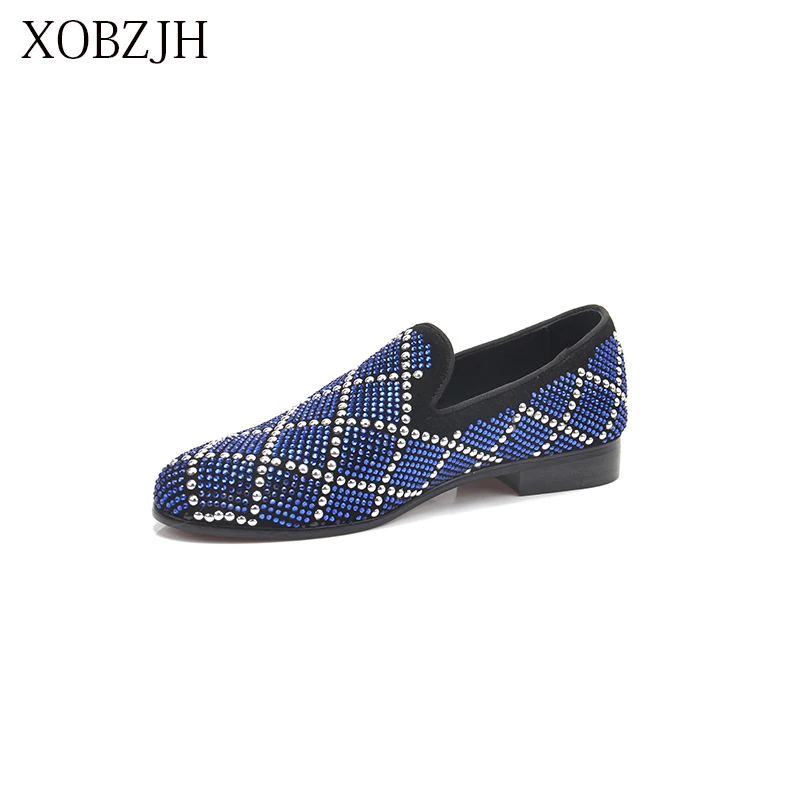 XOBZJH/Новинка года; Мужская обувь; дышащие кожаные лоферы; свадебные туфли для мужчин; мокасины для вождения; удобная обувь без застежки; большие размеры