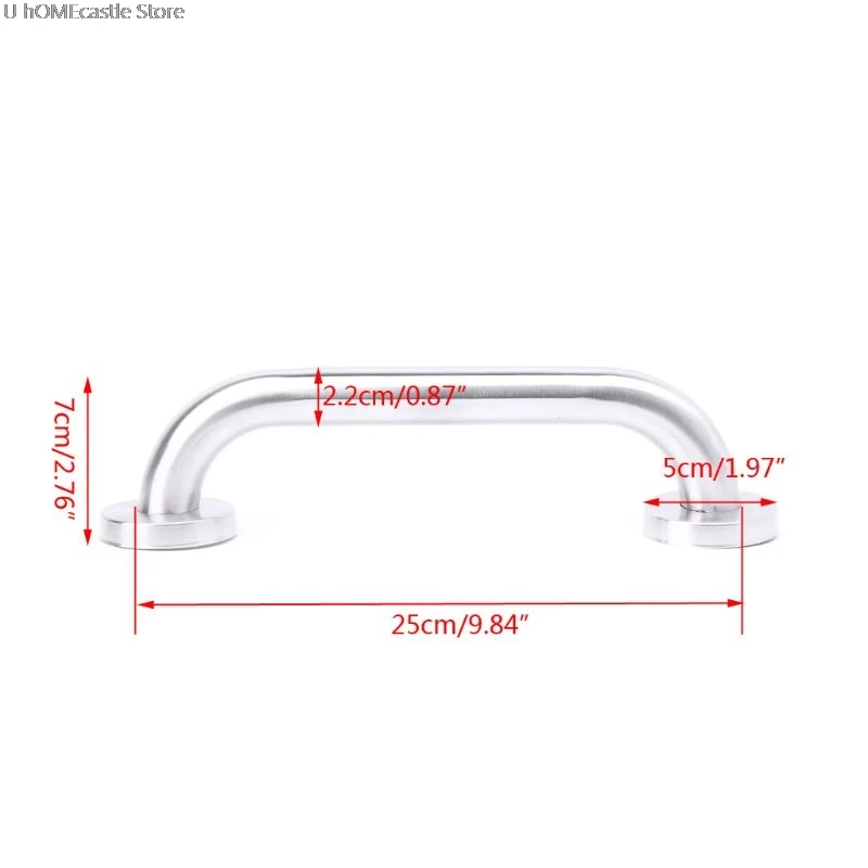 25 см ванная комната Душ поручни в ванную из нержавеющей стали безопасности Туалет опорная рейка поручень, ручка Горячая