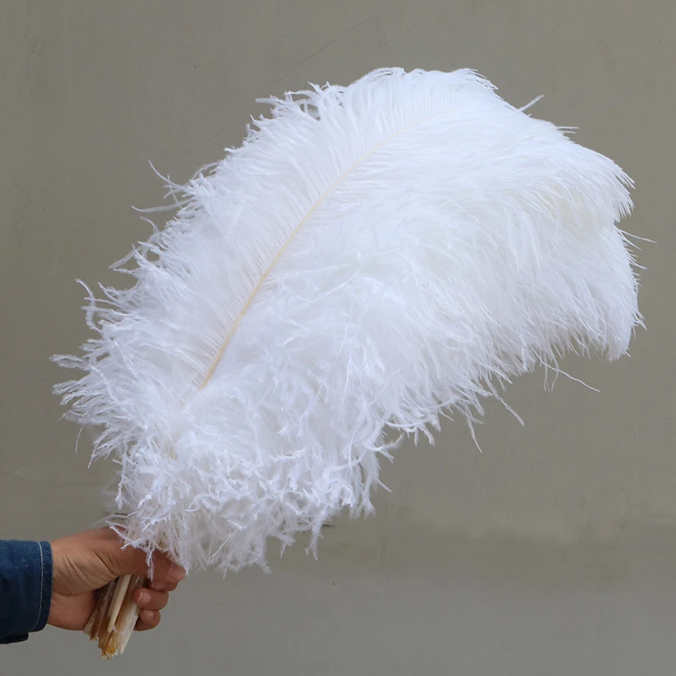 10 шт./лот, элегантные белые страусиные перья, 15-75 см, для рукоделия, для свадебной вечеринки, товары для карнавала, украшения для танцоров