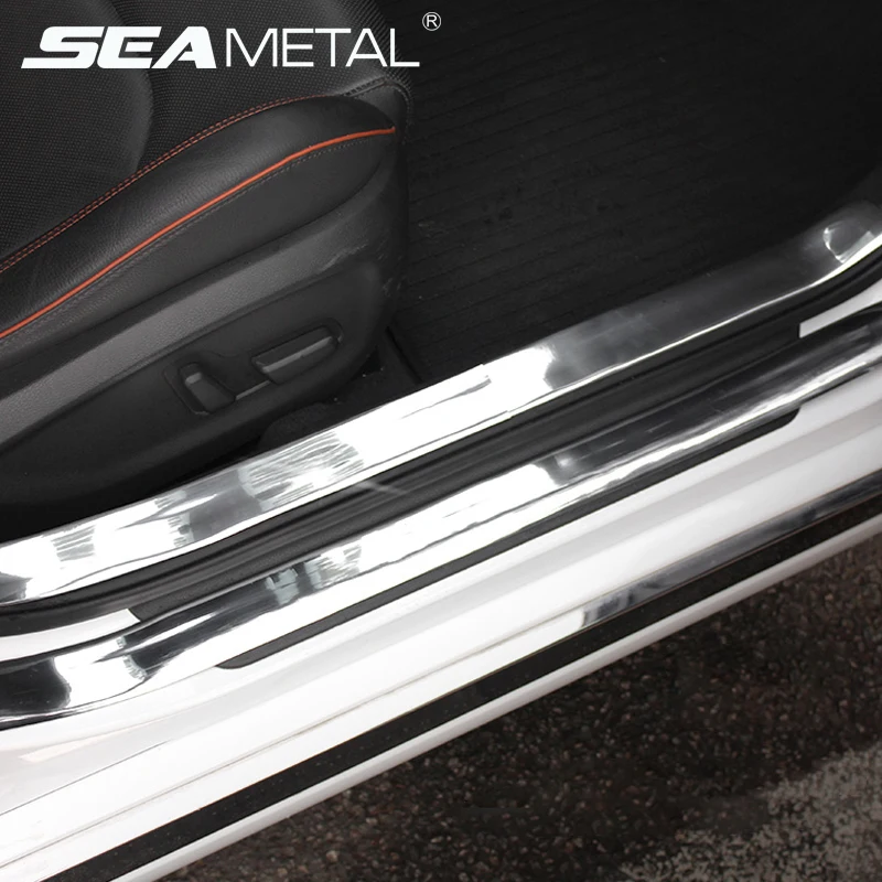 

Car Sticker 5D Carbon Fiber Rubber Door Vinyl Sill Protector Goods For KIA Toyota BMW Audi Ford Hyundai Mazda Nissan Accessories