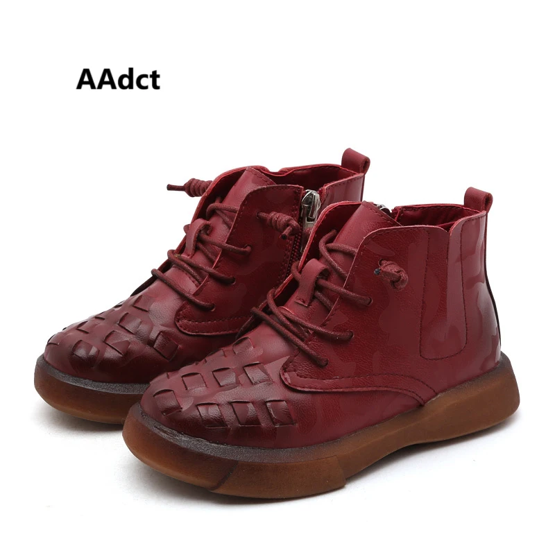 AAdct Cotton martin kids boots 2018 Winter warm fashion for boys and girls Soft bottom children short | Детская одежда и обувь