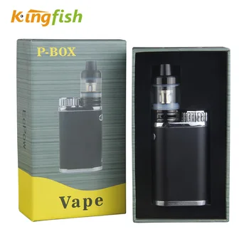 

Kingfish P-BOX e cigarette Top filling Atomizer Subox Mini Vape Kit vaporizer Box Mod 50w Weipa Istick Pico Electronic Cigarette