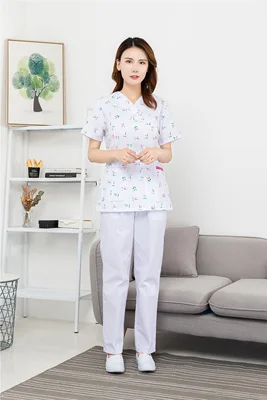 6-Coat and trousers Ruyi Liuli-новая раздельная форма для врача, форма для медсестры, медсестер, техник, служба красоты и женский костюм - Цвет: 6-Coat and trousers