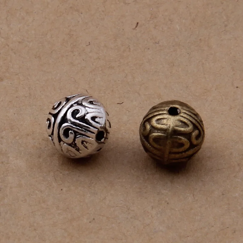 

100pcs Vintage Big Hole Beads Charm For Manual Making Bracelet/necklace/earrings/Bags/apparel Fashion DIY Jewelry Accessories
