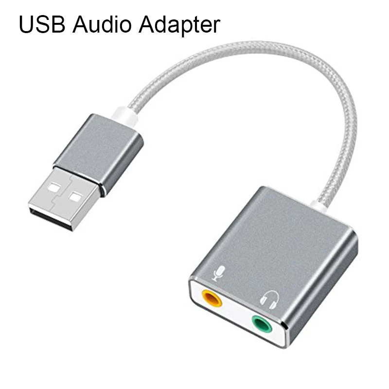 USB аудио стерео переходник разветвитель для 3 5 мм динамика/наушников и