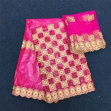 Новое поступление камень Африканский Базен riche ткань с вышивкой кружева/Базен riche платье Материал нигерийский 14L062728