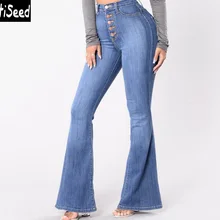 Женские узкие джинсы с высокой талией, женские брюки, винтажные однотонные длинные джинсы, женские вечерние джинсы