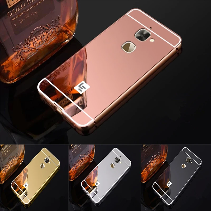 

Luxury Rose Gold Mirror Cases For Letv LeEco Le S3 X626 Alumimum Metal Frame shell Back Cover for LE eco Le S3