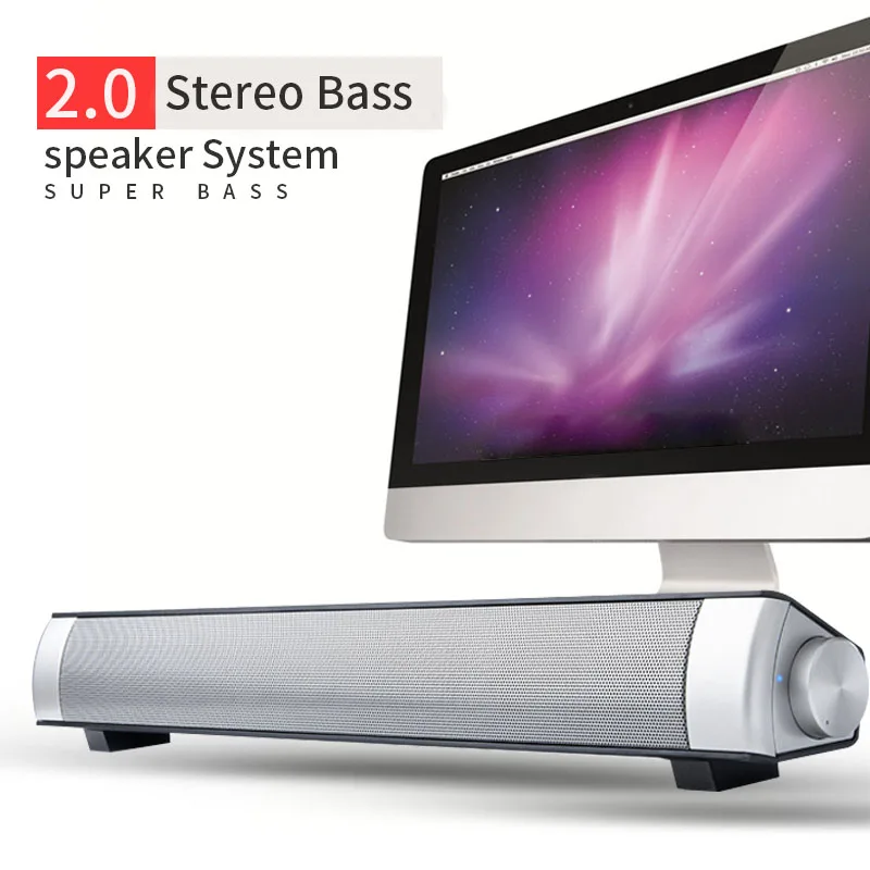 Wireless Speaker Soundbar Portable Bluetooth Computer Speakers HIFI