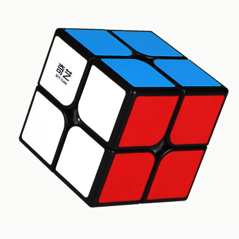 QiYi 2x2 кубик рубика QiDi 2x2x2 волшебный куб 2 слоя черный белый скоростной