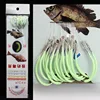 Night Fishing Hook Glow in Dark String Hooks 12-30# Luminous Crank Nake Single Fishhook Fresh&Saltwater ► Photo 2/4