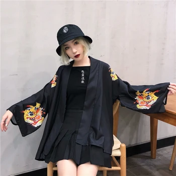 

Japanese yukata kimono woman 2019 chinese kimono femme geisha haori obi Japanese street clothing harajuku kimono FF2041