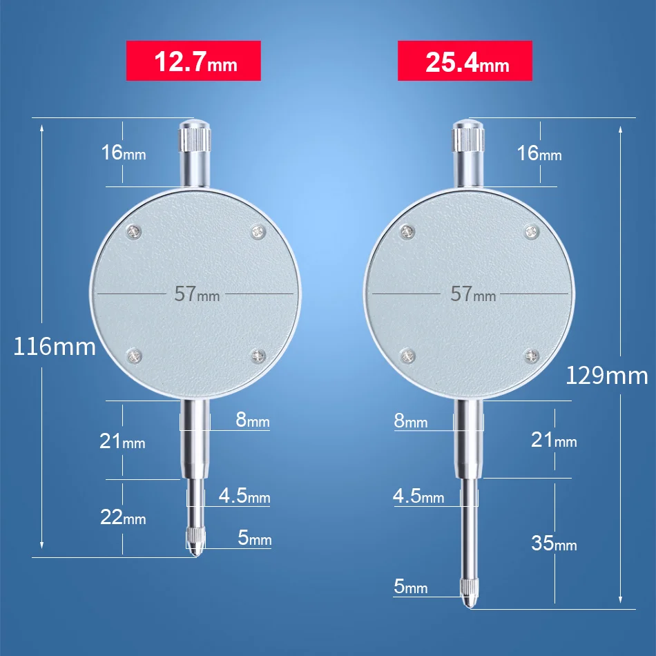 Диапазон индикаторов Syntek 0-12,7 мм 0,5 дюйма IP54 маслостойкие электронные цифровые индикаторы набора номера 0,01 мм цифровой циферблат Калибр метрический/дюймовый