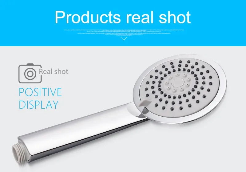 Hand Shower Head,3 Function Chuveiro Douchekop,Mist Showerheads,Multi-Function Three Water Round Handheld Shower Sprayer (10)