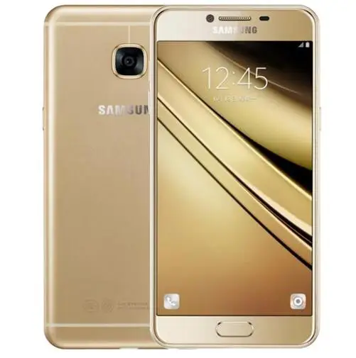 Мобильный телефон Samsung Galaxy C5 LTE c5000, четыре ядра, 1,2 \ 1,5 ГГц, 4 ГБ/32 ГБ, камера 16 МП, NFC - Цвет: gold