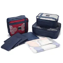 8 шт. дорожные сумки наборы водонепроницаемый куб для упаковки портативная одежда сортировочный Органайзер аксессуары для багажа товары