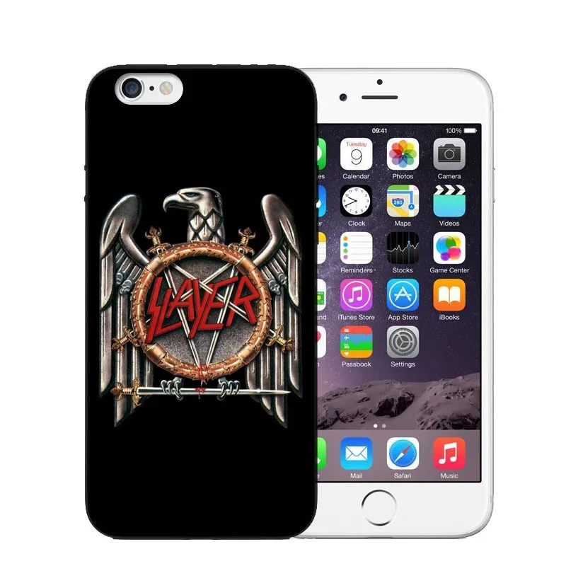 KETAOTAO Slayer тяжелый металлический рок-группа удивительный чехол для телефона s для iPhone 4S SE 5 6 5C 5S 6S 7 8 Plus X Чехол Мягкий ТПУ резиновый силиконовый - Цвет: Серый