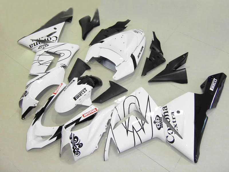 

ABS white black Fairing KIT for KAWASAKI Ninja ZX10R 04 05 ZX-10R 2004-2005 ZX 10R 2004 2005 Motorcycle Fairings set+gifts