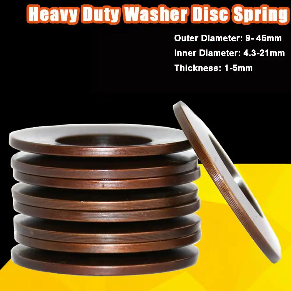 D8 D200 Heavy Duty Disc Spring Washer Conical Dish Gasket 60 Si2 MnA