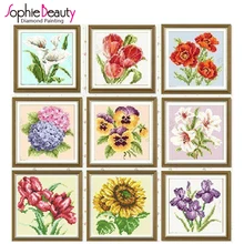 

Free shipping diy diamond painting stitch diamond lucky flower resin square drill diamond sticker new arrival photos of wall