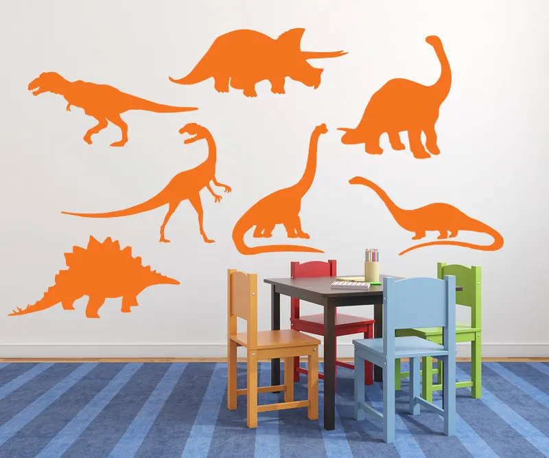 

Removable Boys Room Wall Sticker Dinosaur animal Boys Teens Playroom Wall Decal Home DIY Decorative Vinyl Wallpaper NY-273