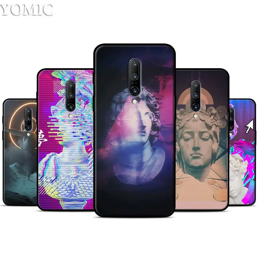 

Alternative statue art Popular Desi Silicone Case for Oneplus 7 7Pro 5T 6 6T Black Soft Case for Oneplus 7 7 Pro TPU Phone Cover