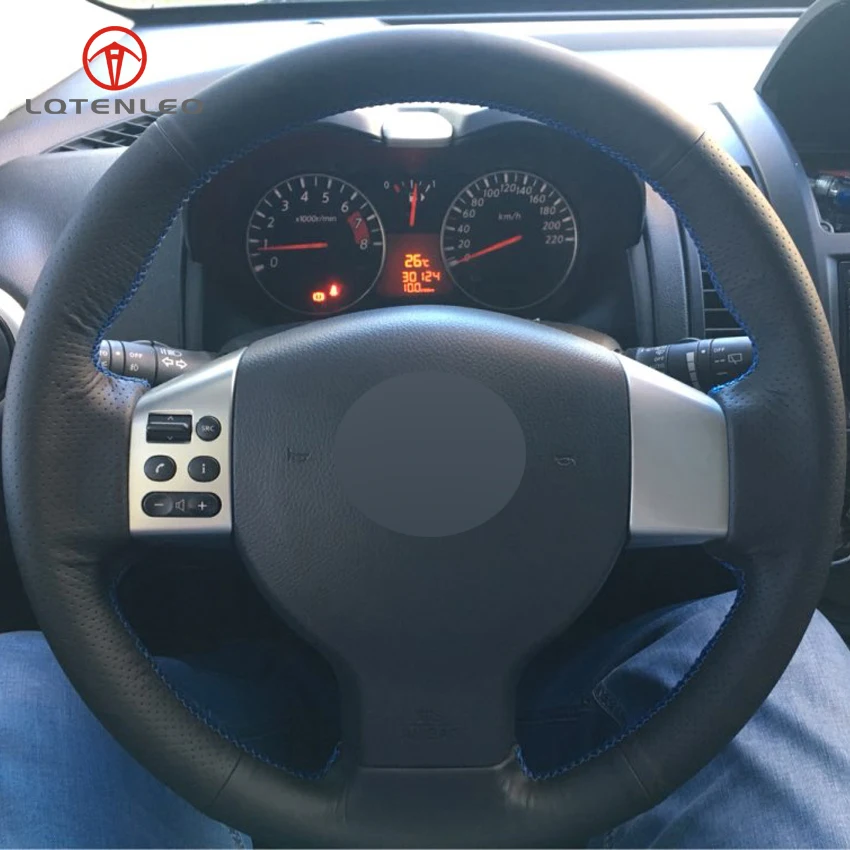 Buy LQTENLEO Black Artificial Leather Car Steering